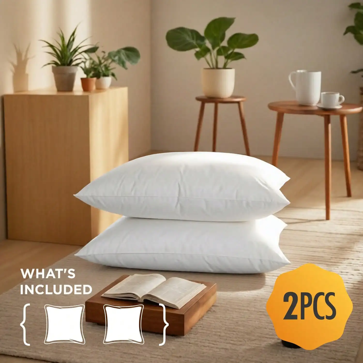 Pillow Insert 18X18 - Paquete de 2 y paquete de